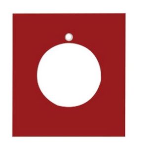A-B Legend Plate Blank Red 800H-Y121