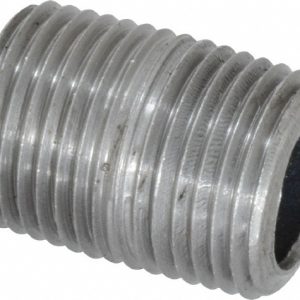 Nipple, Black, 1/2" x Close