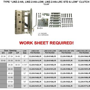 GAL Clutch, LWZ-2-HA, 10" Link, 2SP 40-44 DO