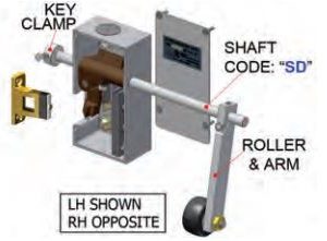 GAL Interlock SN Slide Door: SW21-0341L : 4-1/2" Arm: Replaces INT6-0007L