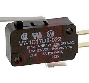 Limit Switch Miniature Basic Quick Connect Terminations SPDT 1-N.O. & 1-N.C. 15 Amp Use on Anco Eagle Actuators