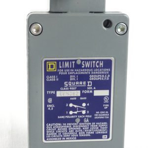 Square D Limit Switch CR53B2: Class 1, Division 2: 1-Normally Closed & 1-Normally Open Contacts: Standard Torque: Used on H-W 207 Governors: If using on a HW governor needs FA-1 arm, price seperately