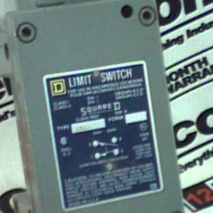 Square D Limit Switch 9007-CR53C Maintained - Explosion Proof: 1-Normally Open & 1-Normally Closed Contacts : Div 1 Class I Groups B, C, D Class II Groups E, F, G