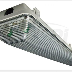 LDPI Surface Mount Car Light, Series 376, 2 Tube, 4 Foot, 120V, T8-32 Watt with Acrylic Diffuser