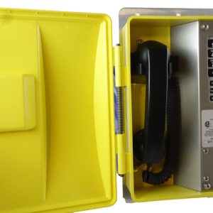 Guardian Telephone WRT-20-H, Hazardous Area: Class I, Division 2, Groups A,B,C & D.: Membrane Keypad, Volume Control on Keypad, Weatherproof Enclosure, Mounting plate