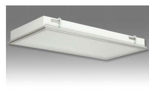 Luminaire 4' x 4 Tube, Flush Mount Light Fixture Includes: (1) Fixture, (1) Flange Mount Kit, (4)Lamps