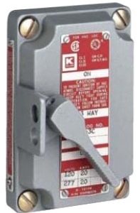 Tumbler Switch Cover with Device 1-Pole 20Amp 120/277 VAC