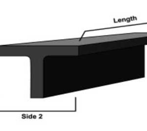 Steel Tee 2" x 2" x 1/4"