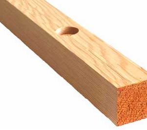 Wood Cab Guide Rail (Poplar)
: Includes: Cutting, Planing, Drilling and Lag Screws