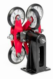 Elsco Roller Guides, Model A
: Red HD Poly
: 12 lb. to 18 lb. Rail
: Set of 4