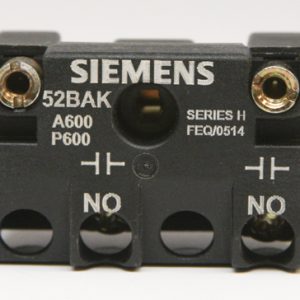 Siemens Accessory Contact Block Kit 52BAK (1 NO contact)