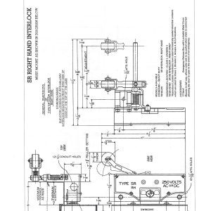 CJA Interlock, SR-RH, Nema 4, for Single Swing Door, Standard Heavy Duty