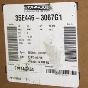 Courion Cold Weather Retiring Cam Motor, Nema 4; Includes 115V Space Heater, Low Temp Grease, Sealed Bearings