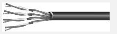 Cat 6e Direct Bury Cable 550MHZ #23 AWG 4 Pair