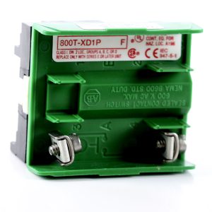 A-B Contact Block 800T-XD1Y, Stackable sealed switch block (1 NO contact):Old number 800T-XD1P